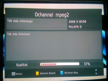 Oh, di frekuensi MPEG2 baru juga ada O Channel